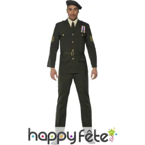 Costume officier de guerre kaki