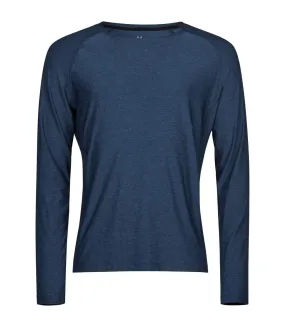 T-shirt court homme bleu marine chiné Tee Jays
