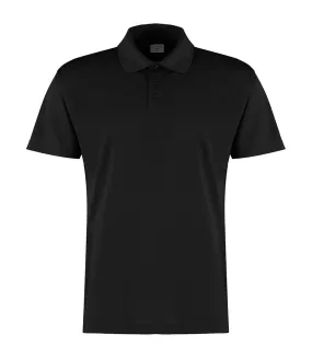 T-shirt polo hommes noir Kustom Kit